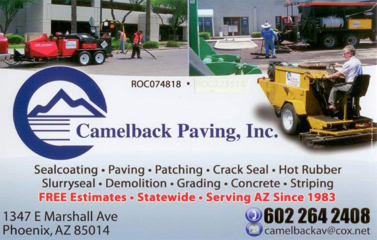 Camelback Paving Flyer